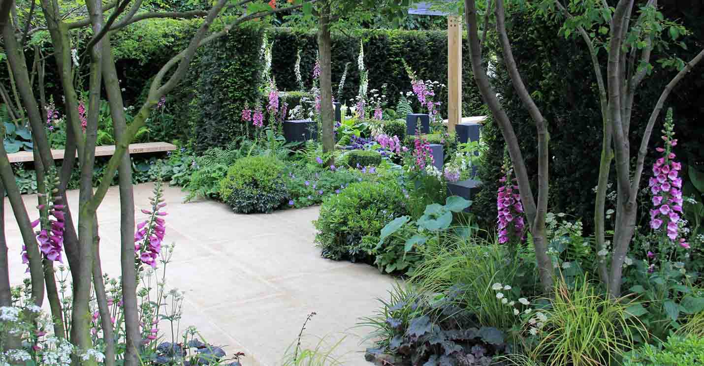 landscaped party venue