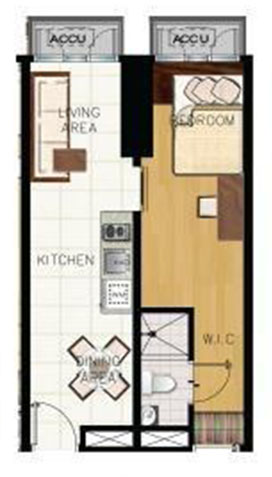 green residences combination unit floor plan B