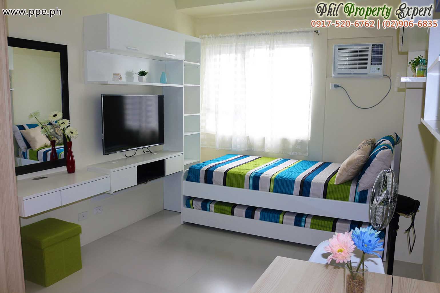 Chic Studio Condo Unit For Rent In Ortigas Pearl Place